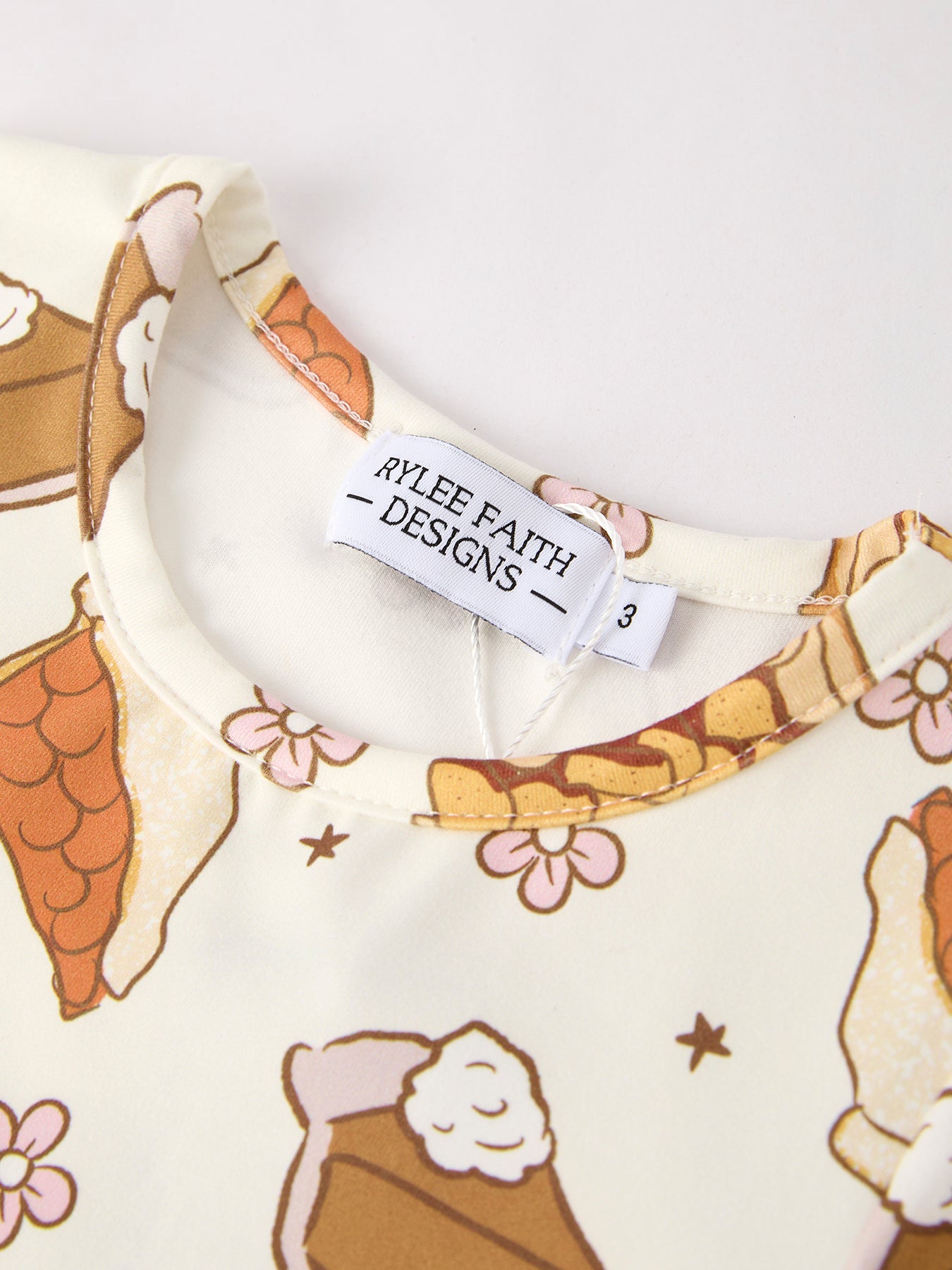 Thanksgiving Day Cute Baking Design Girls Dress
