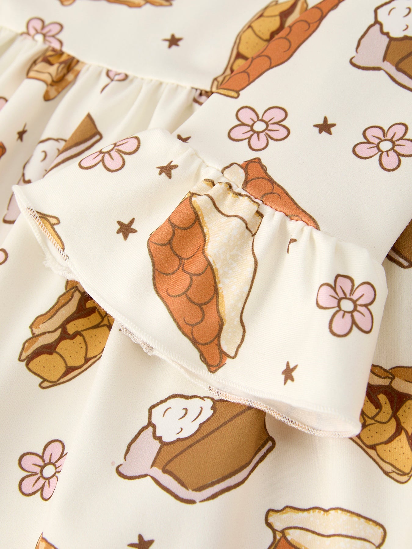 Thanksgiving Day Cute Baking Design Girls Dress