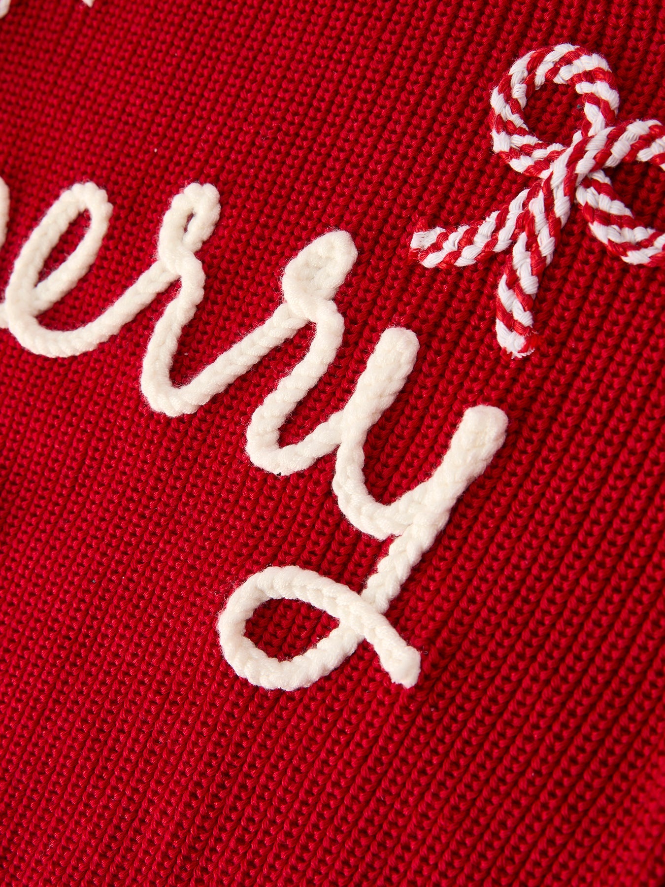 PREORDER Mom and Me Winter Christmas Red "merry" Pullover Sweater