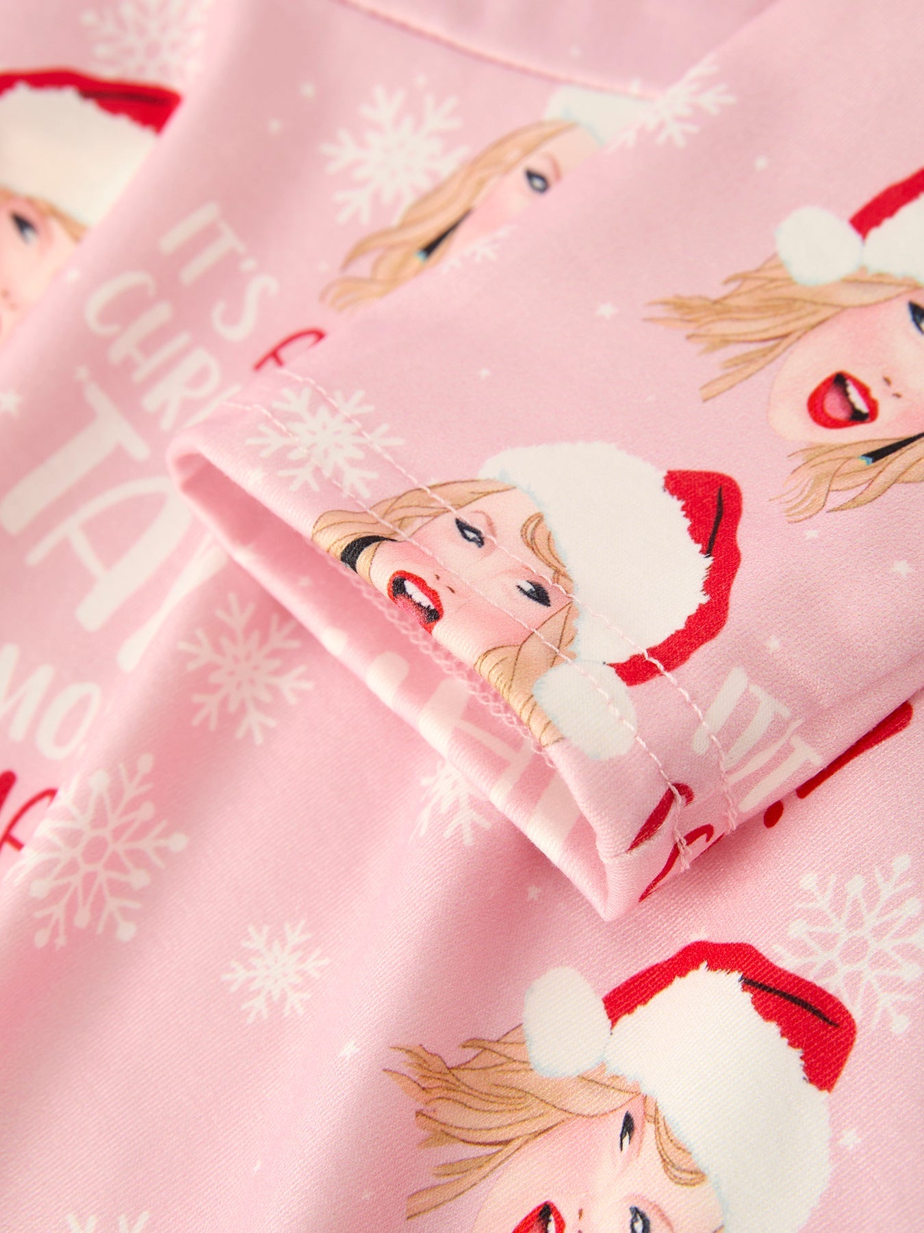Christmas Ts Twirly Print Girls Milk Silk Dress