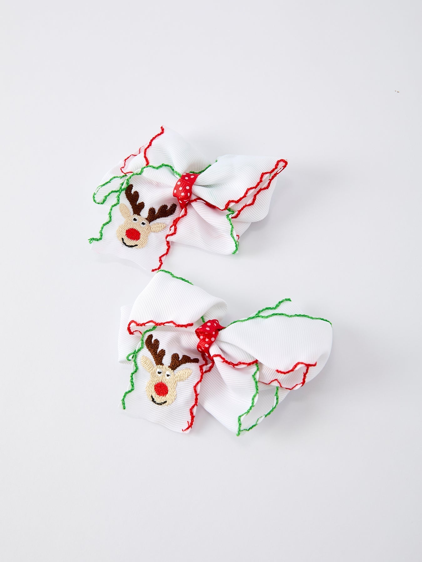 Christmas Cute Reindeer Hair Bows: Full of Holiday Spirit(2PCS)