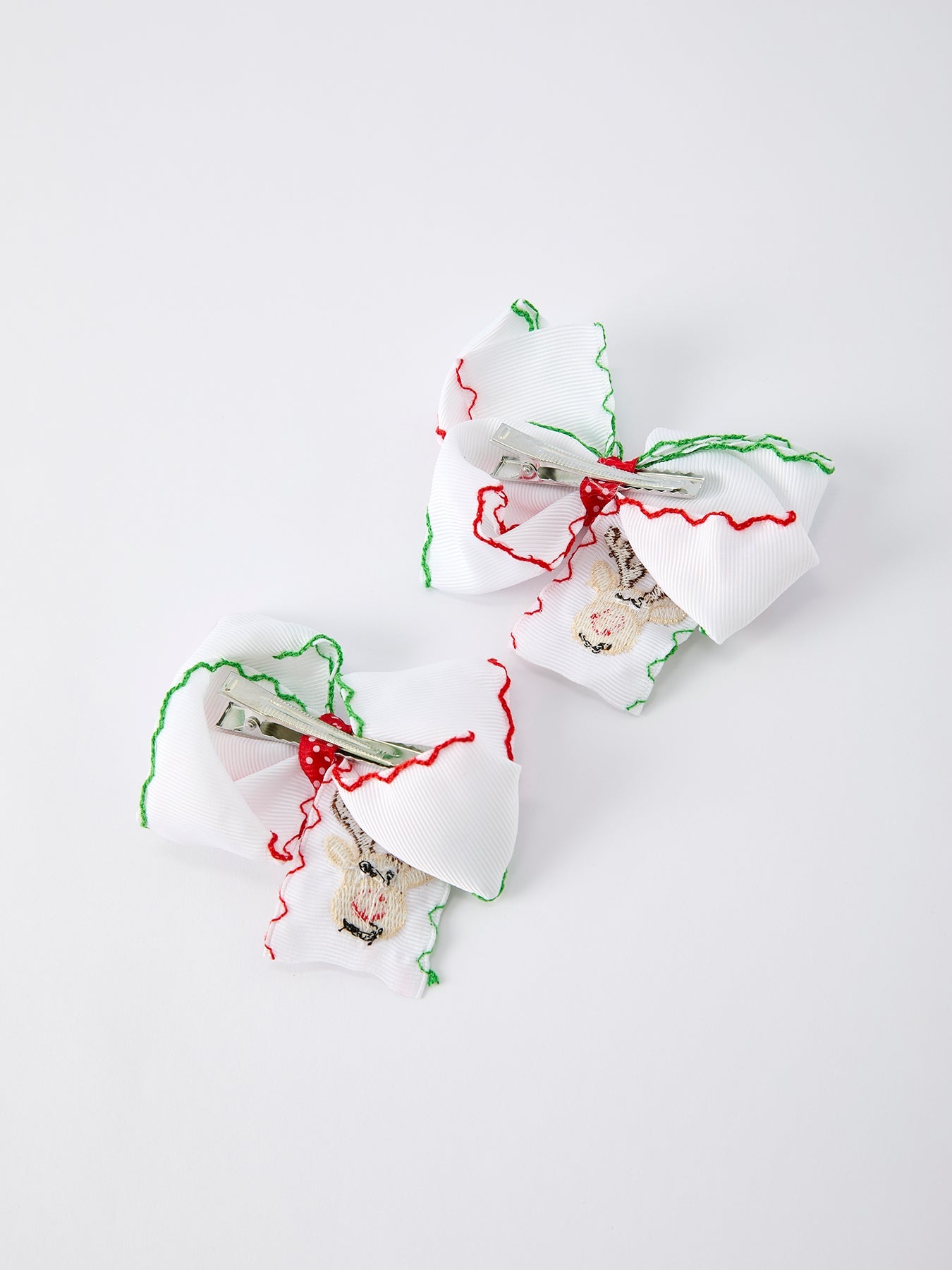 Christmas Cute Reindeer Hair Bows: Full of Holiday Spirit(2PCS)