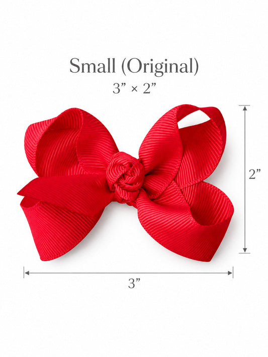 3" Original Grosgrain Hair Bow | Clip or Headband