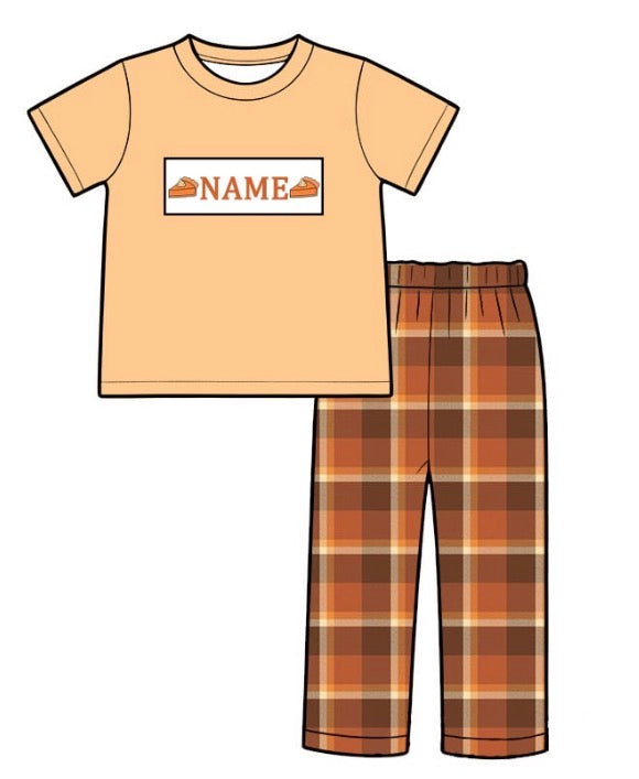 PO- CUSTOM Sweet As Pie Boys Pants Set