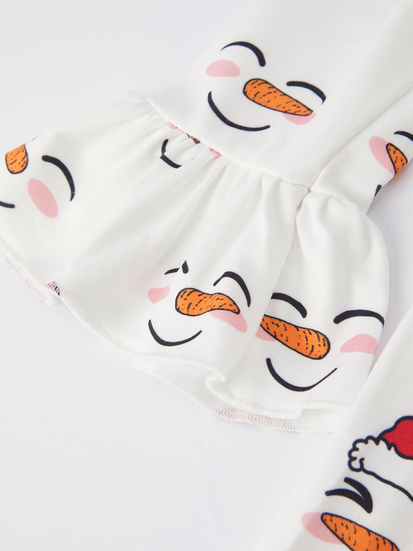 girls christmas snowmen dress 2-piece set