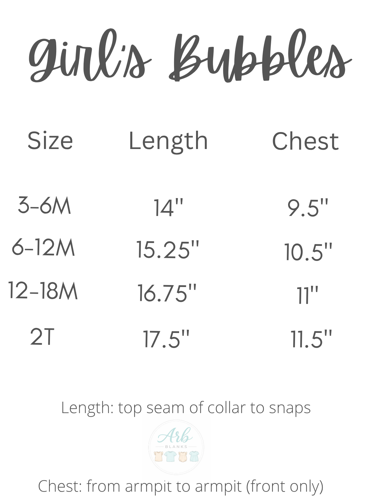 Poly/Cotton Baby Bubble -- Sublimation Blank | Girl's Angel Sleeve & Unisex | Sizes 3-6M-2T