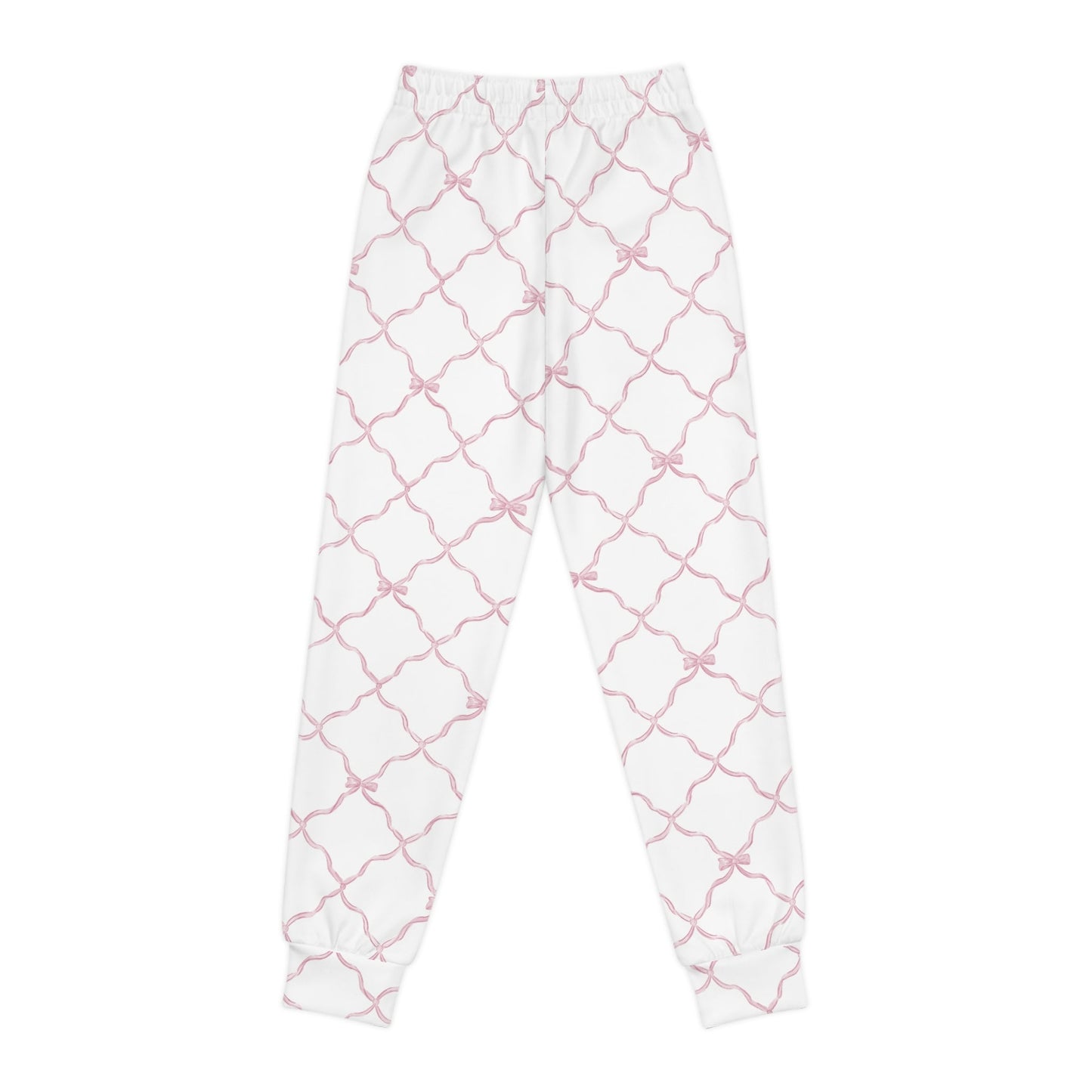 Trellis Bow Youth Joggers Activewear - Pink