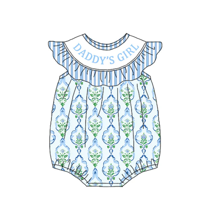 PO- Blue garden Belle Daddy's Girl Bubble