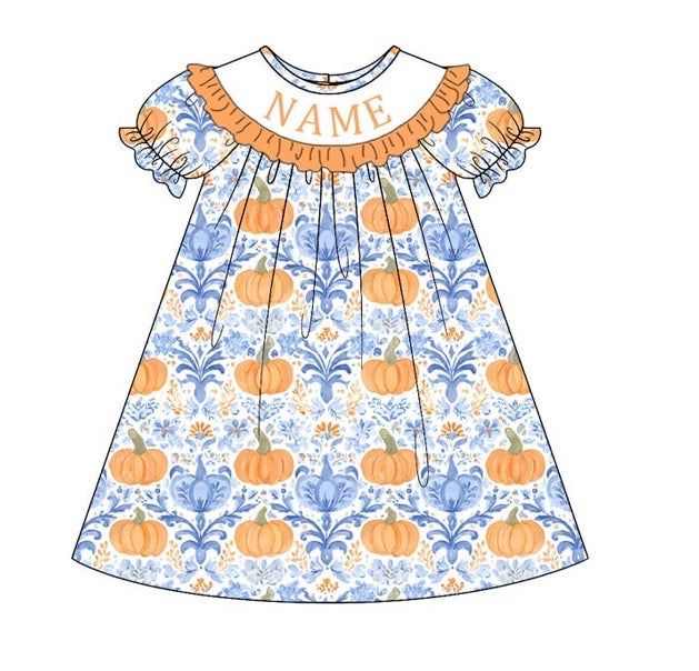 PO- CUSTOM Autumn Toile Classic Dress