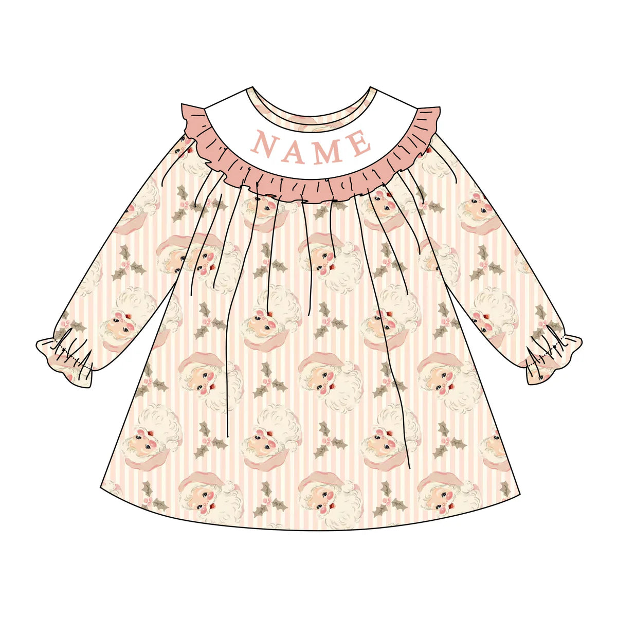 PO- CUSTOM Blushing Santa Dress