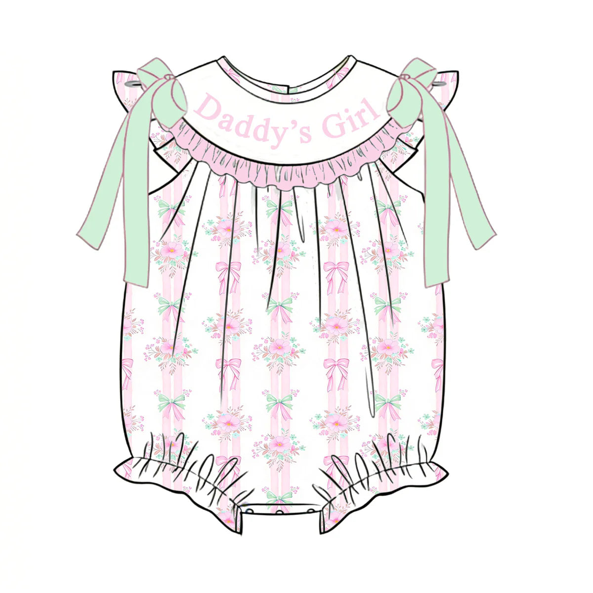 PO- "Daddy's Girl" Petite Petals Bubble