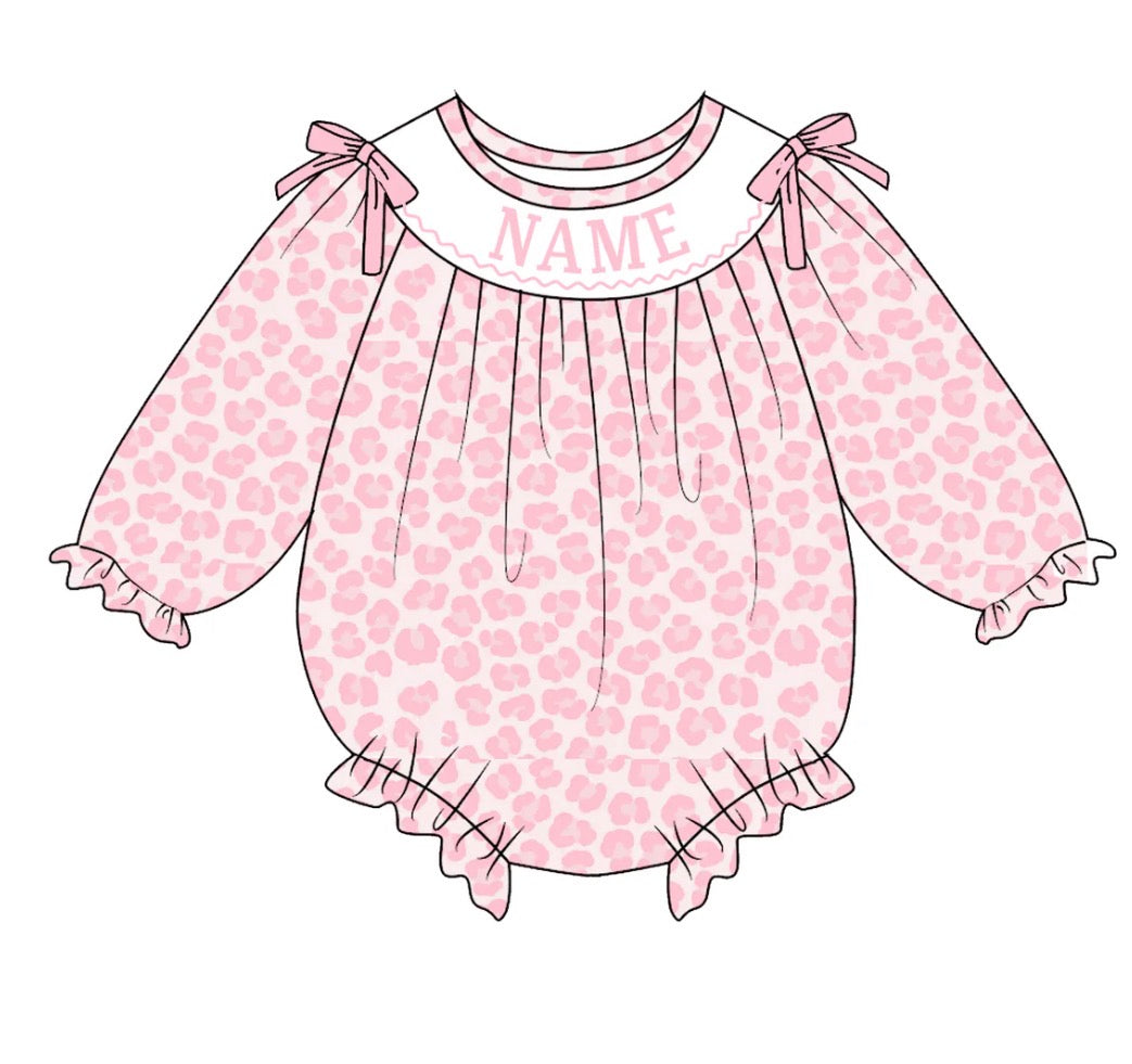 PO- CUSTOM Pink Leopard Bubble