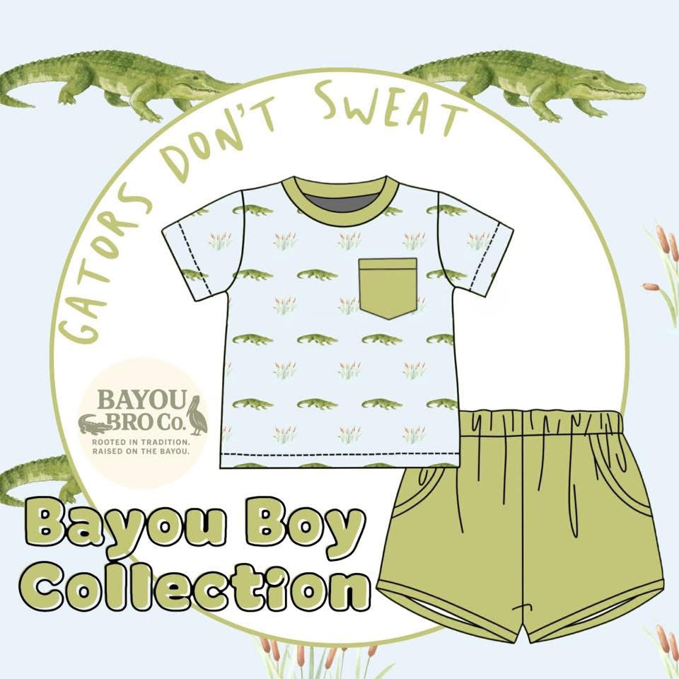 PO- Gators Don't Sweat boy shorts set