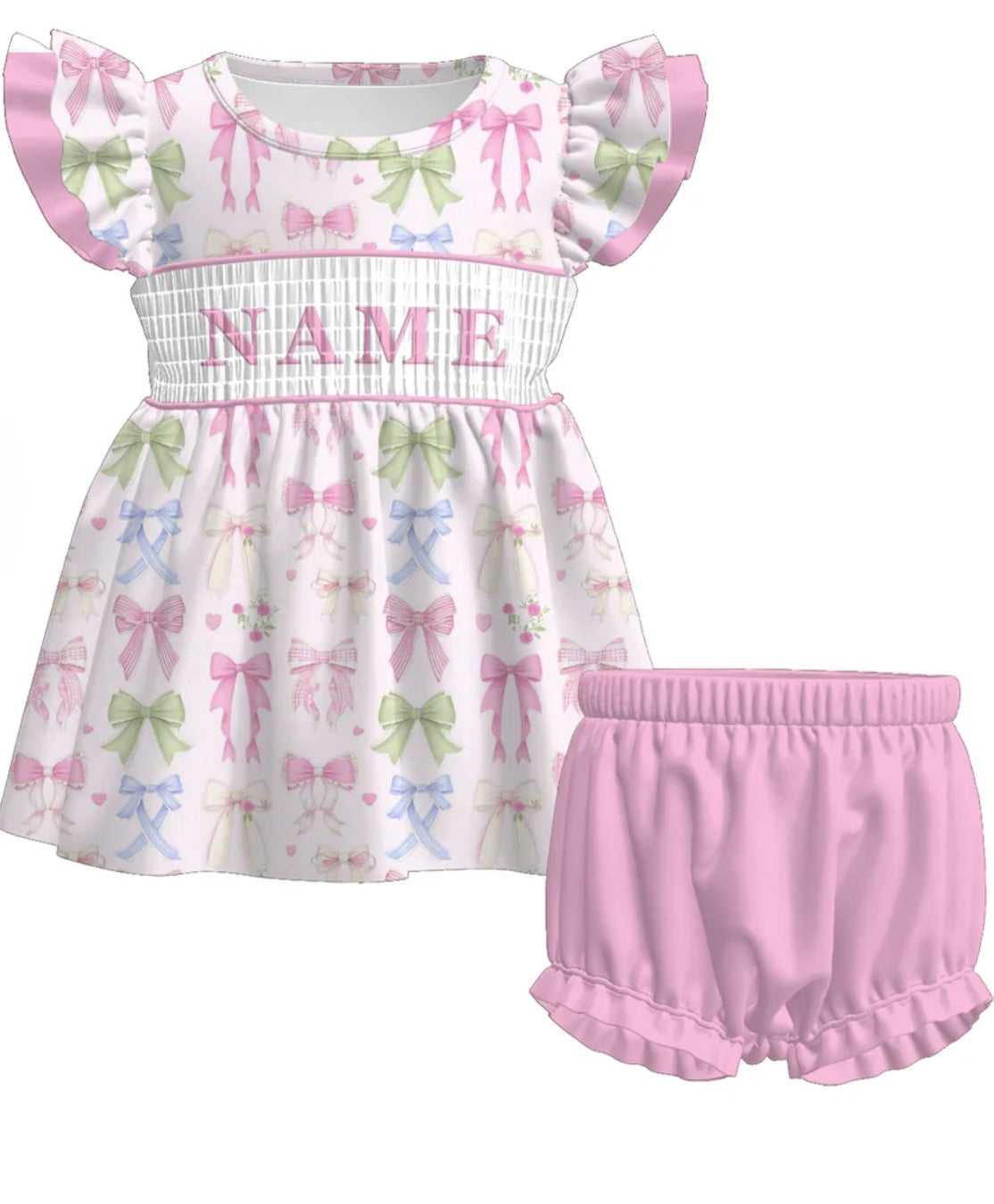 PO- CUSTOM Pastel Bow Bloomer set