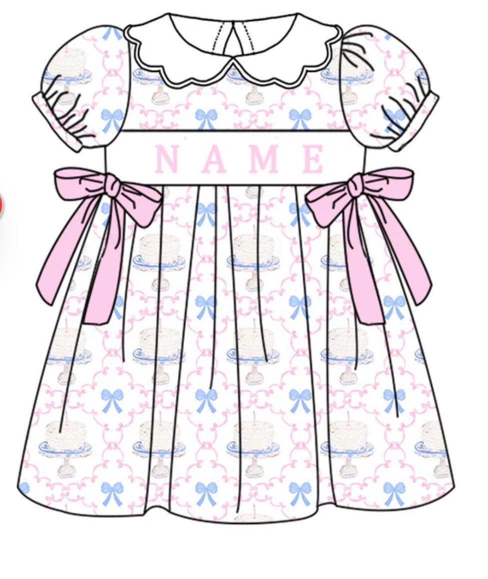 PO- CUSTOM Sweet Celebration smocked dress