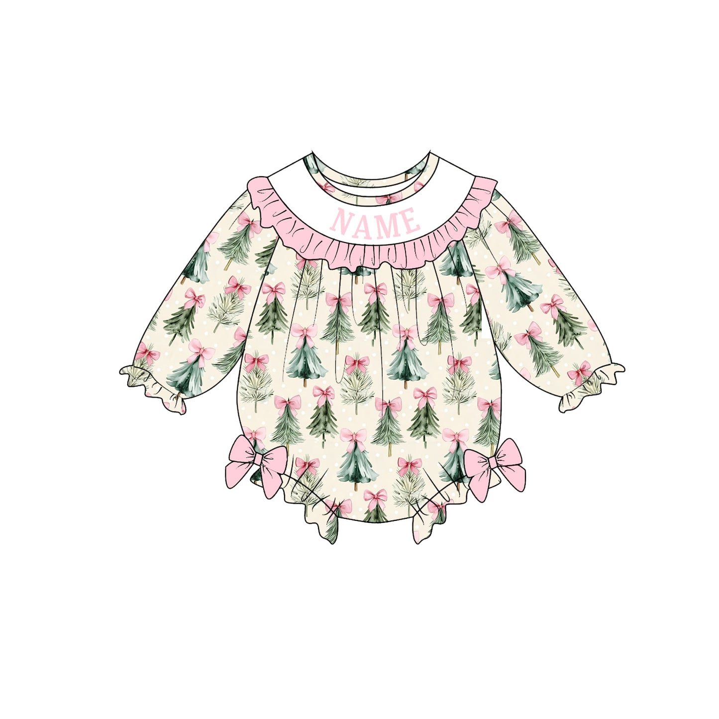 PO- CUSTOM Blush Christmas Tree Bubble