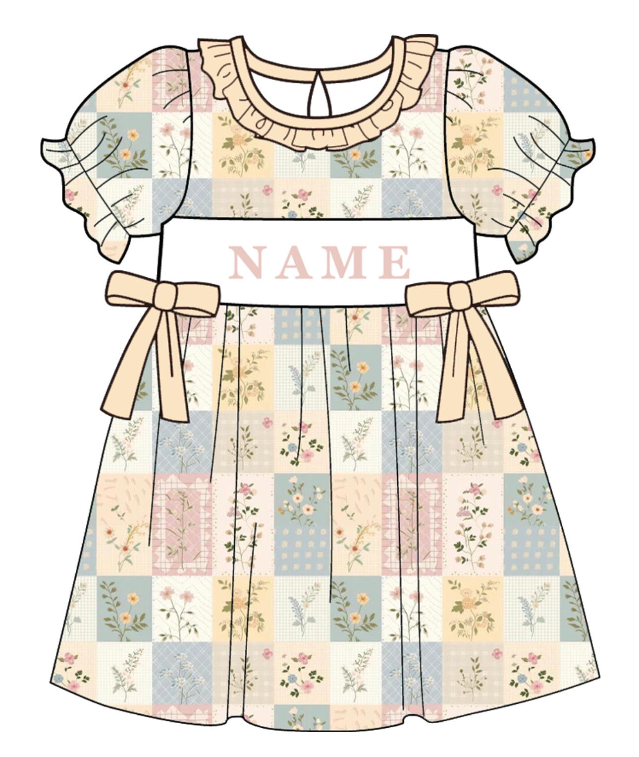 PO- CUSTOM Patchwork Dress