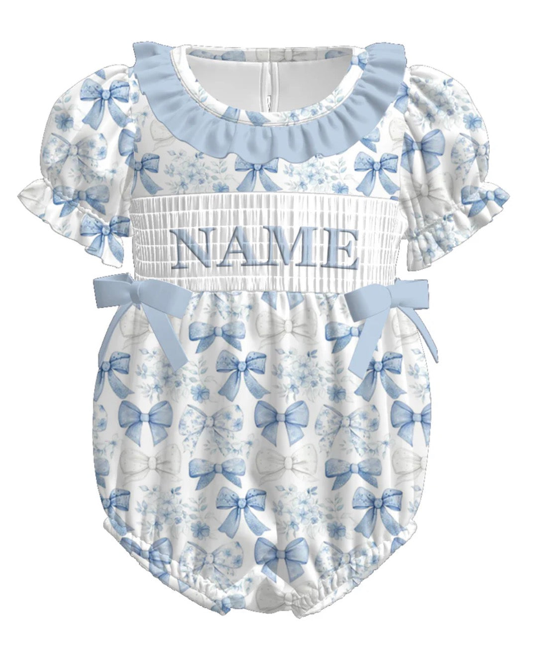 PO- CUSTOM Blue Timeless Bows Bubble