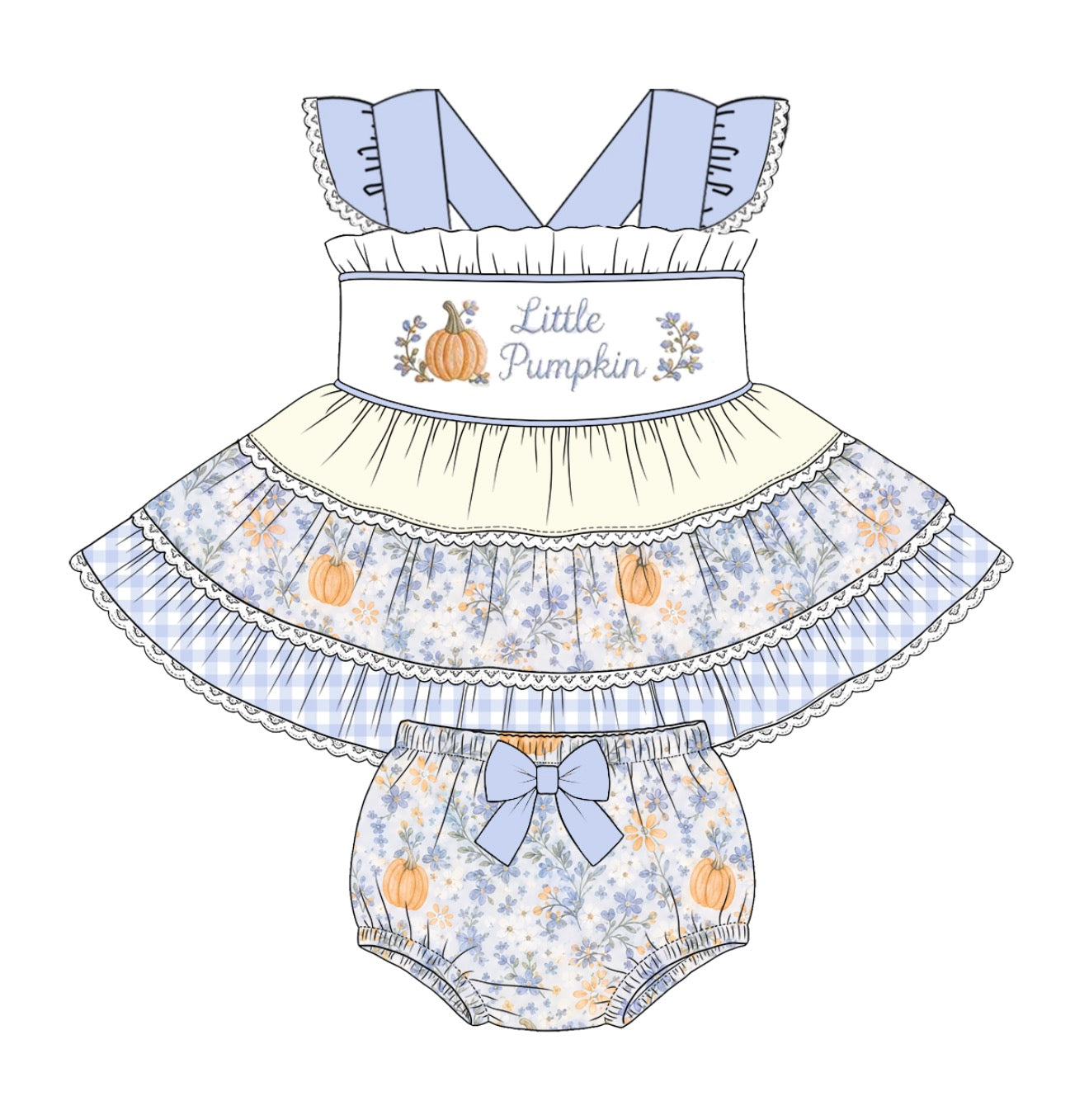 PO- Little Pumpkin Bloomer Set