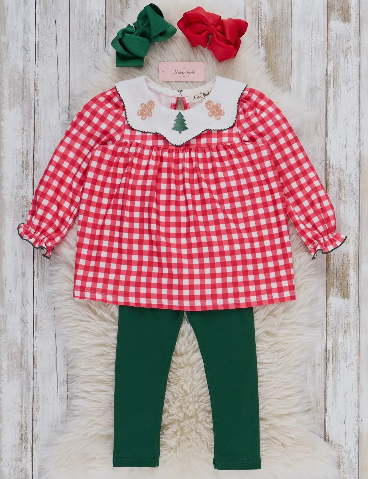 Gingerbread Dance Embroidered
Tunic Outfit