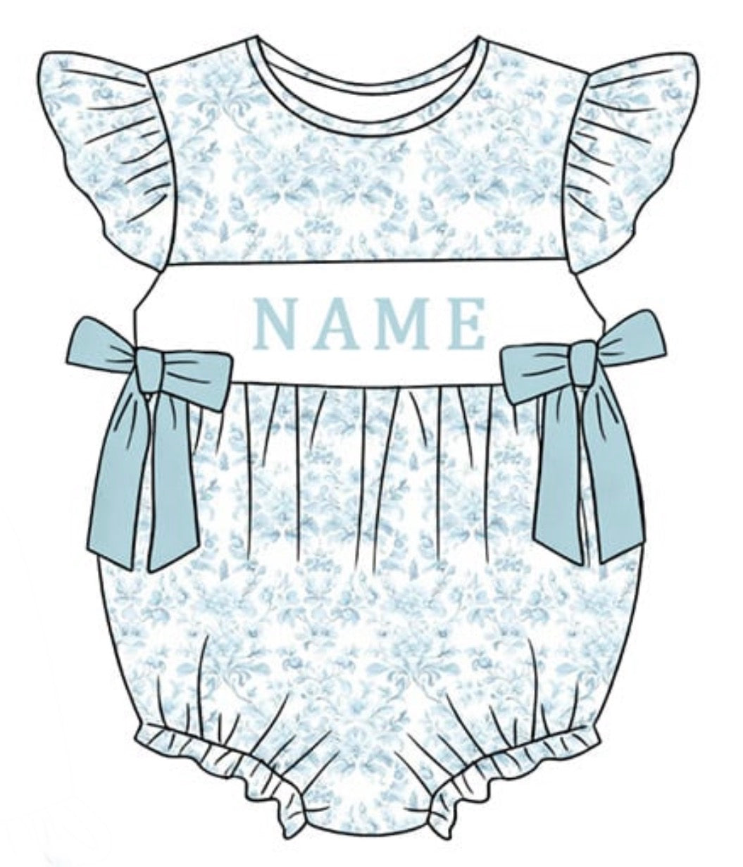 PO- CUSTOM Blue Blossom Toile