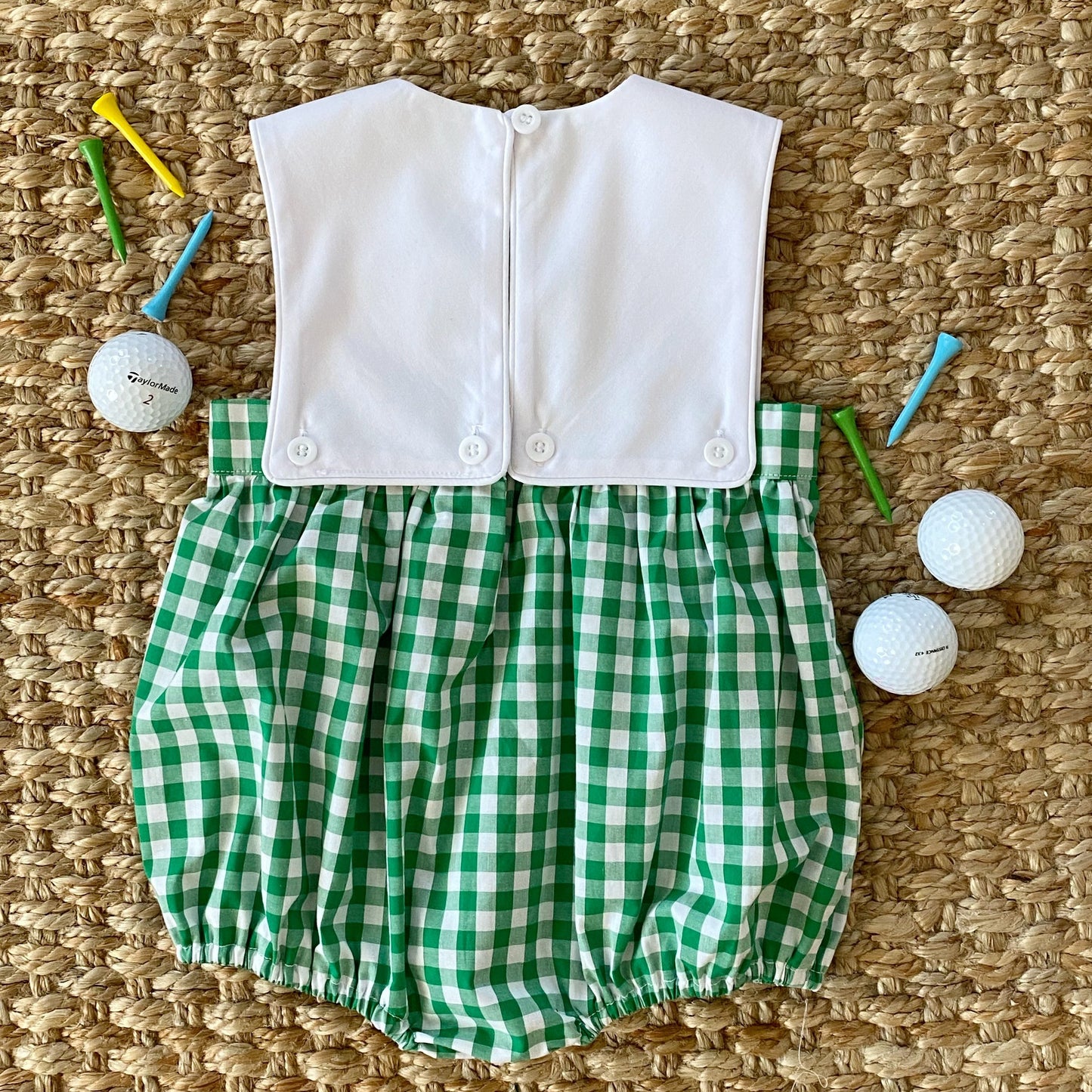 Baby Boy First Birthday Golf Outfit | Hole-In-One Reversible Golf Bubble