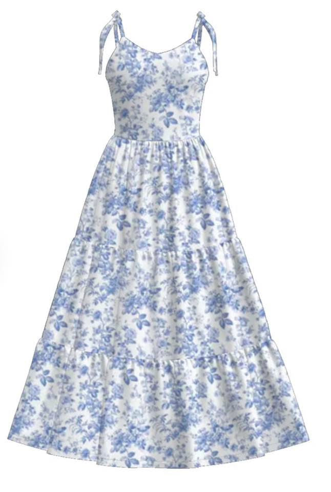 Willow Blue Floral Mommy and Me Set