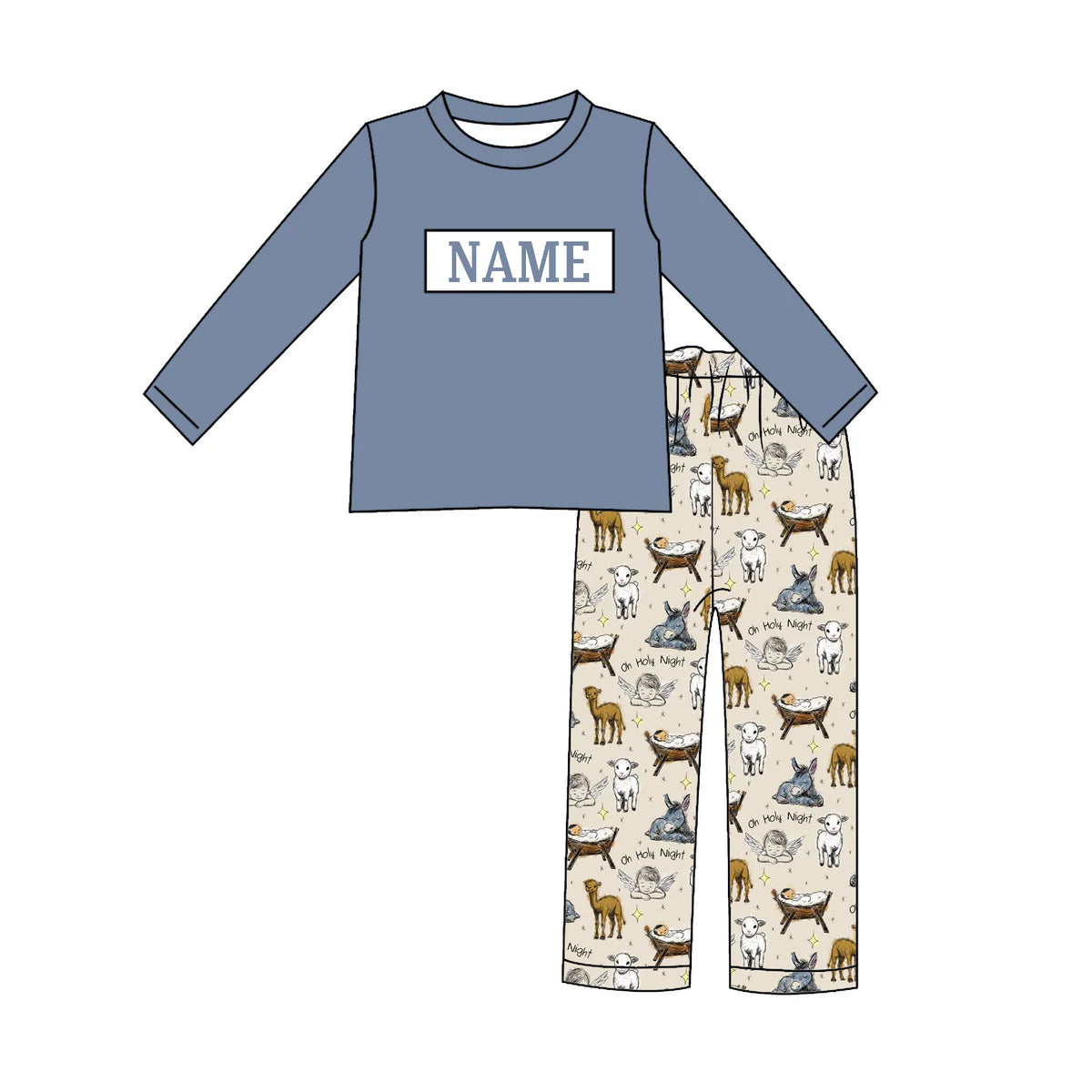 PO- CUSTOM Oh, Holy Night Boys Pants Set
