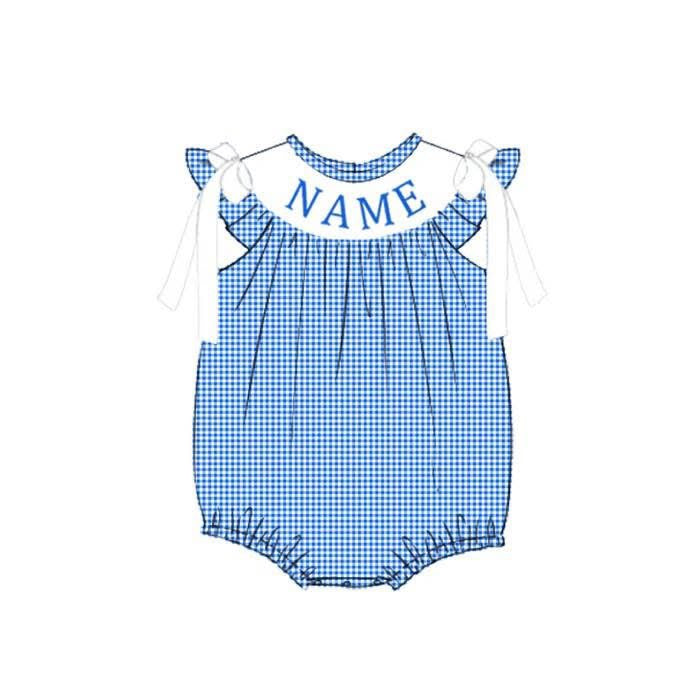 PO- CUSTOM Blue Gingham Bubble
