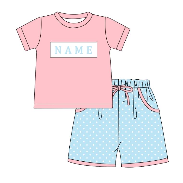 PO- CUSTOM Boys Shorts Set