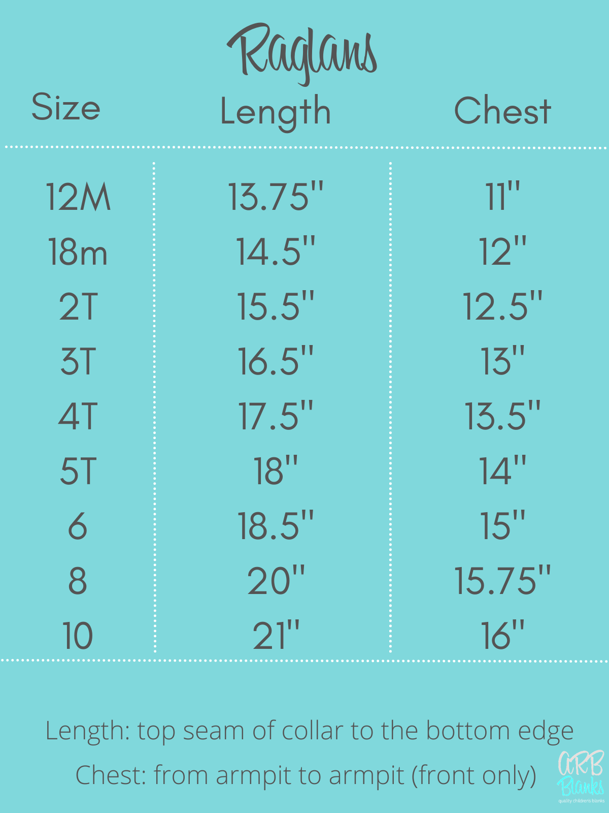 Unisex Raglan Shirt with White Body (12M-Toddler)