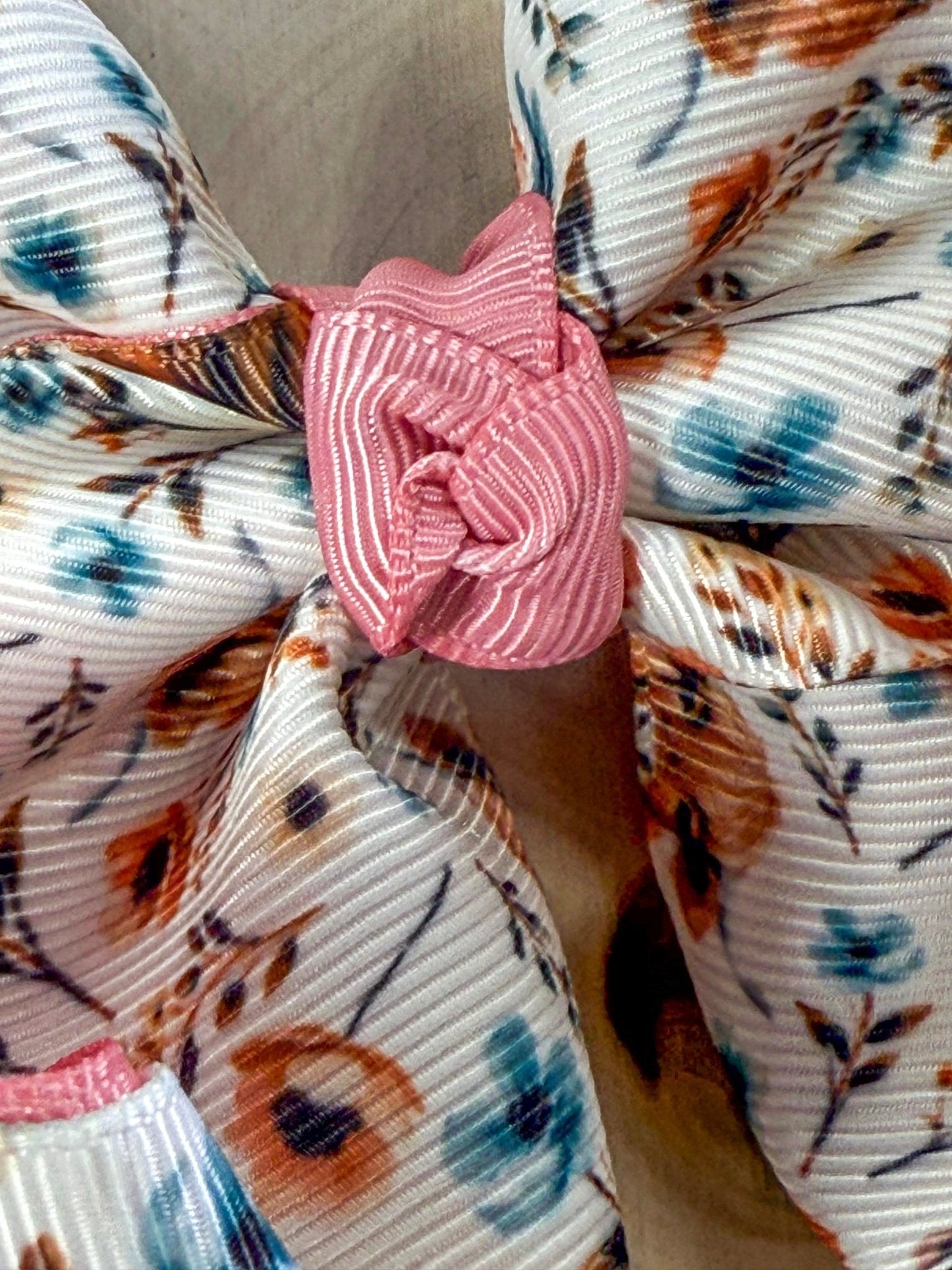 Highland Bloom Double Layer Hair Bow | Clip or Headband