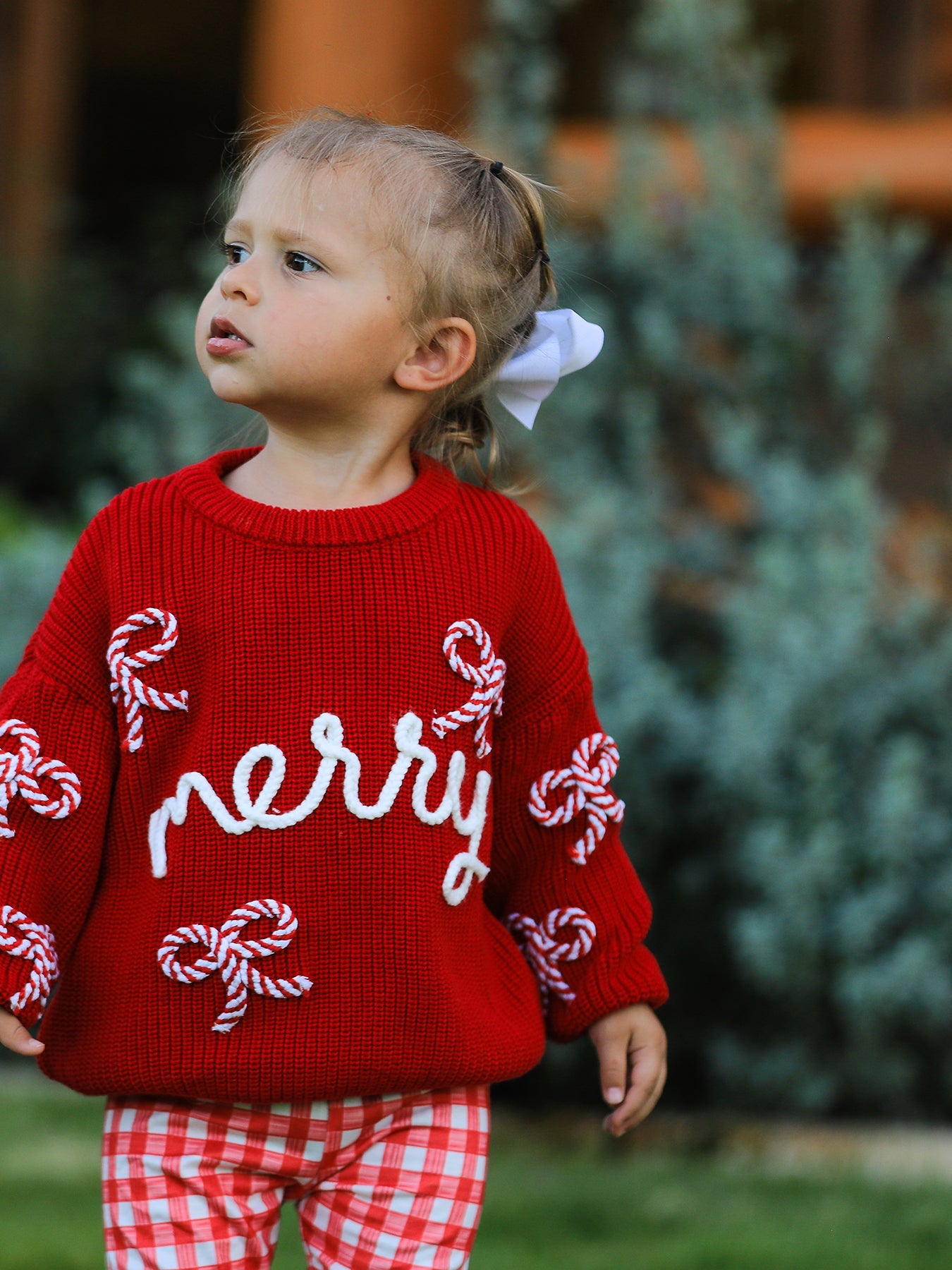 PREORDER Mom and Me Winter Christmas Red "merry" Pullover Sweater