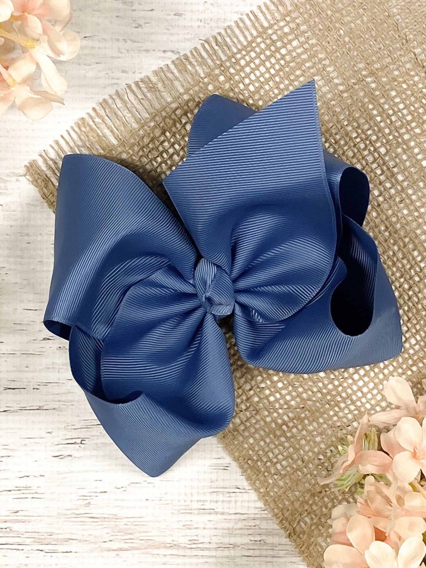 6.5" Texas Size Grosgrain Hair Bow | Alligator or French Clip