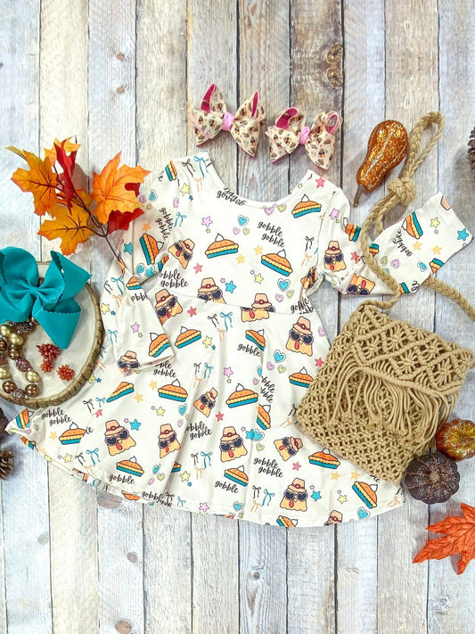 Trendy Turkey Girls Twirl Dress