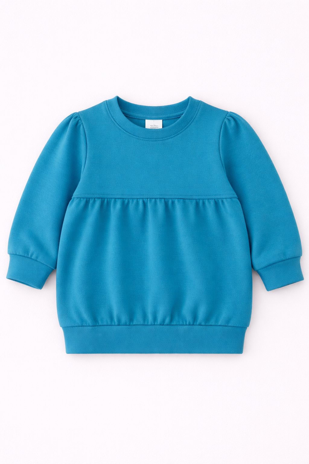 Bubble Sweatshirt – Girly Puff Sleeve | 10 Colors | Cotton Blank | Sizes 12M–12
