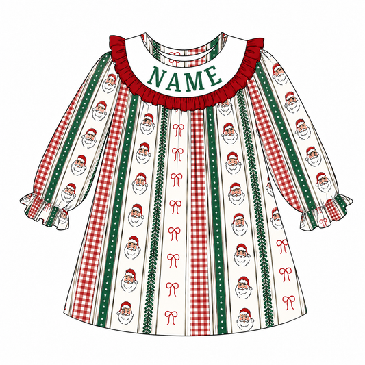 PO- CUSTOM Vintage Santa Lane Dress