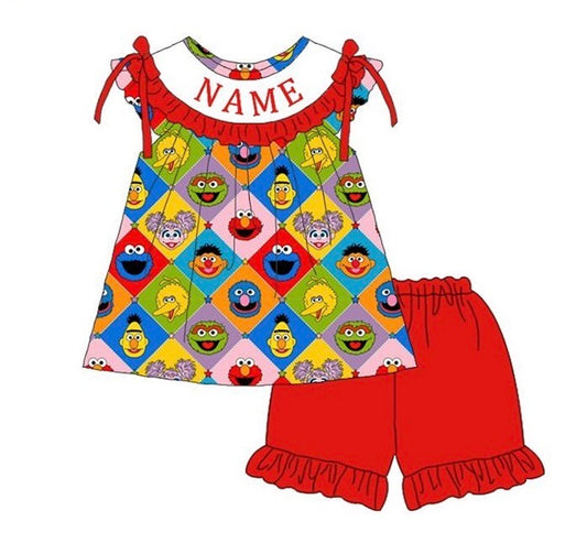 PO- CUSTOM Sweet Street Girls Shorts Set