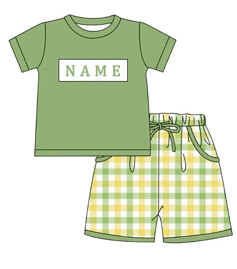 PO- CUSTOM Meadow Grace Boys Shorts Set