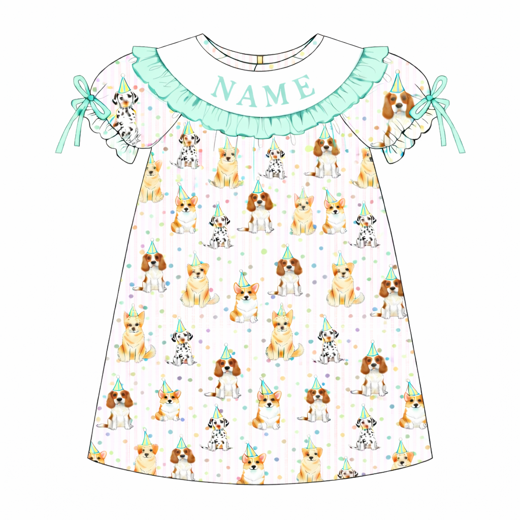 PO- CUSTOM Puppy Dog Pawty Dress