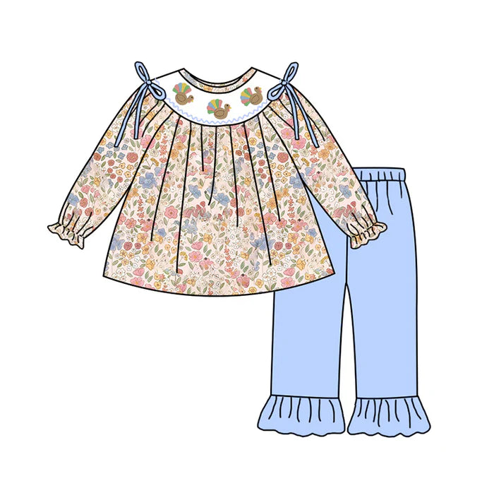 PO- Gather & Bloom Girls Pants Set