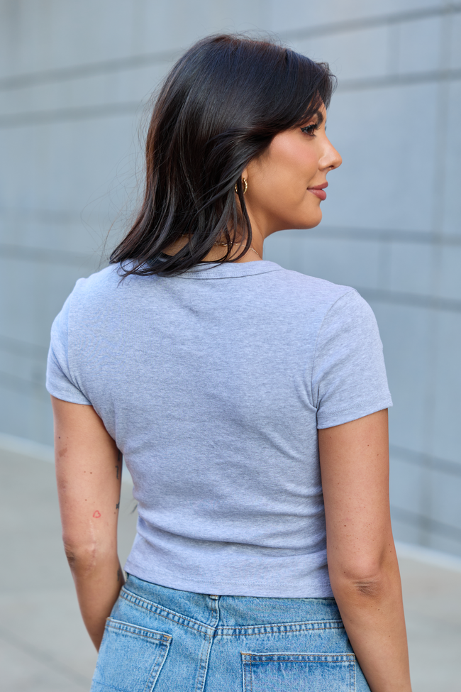 Cowgirl Essentials Heather Grey Baby Graphic Tee SALE