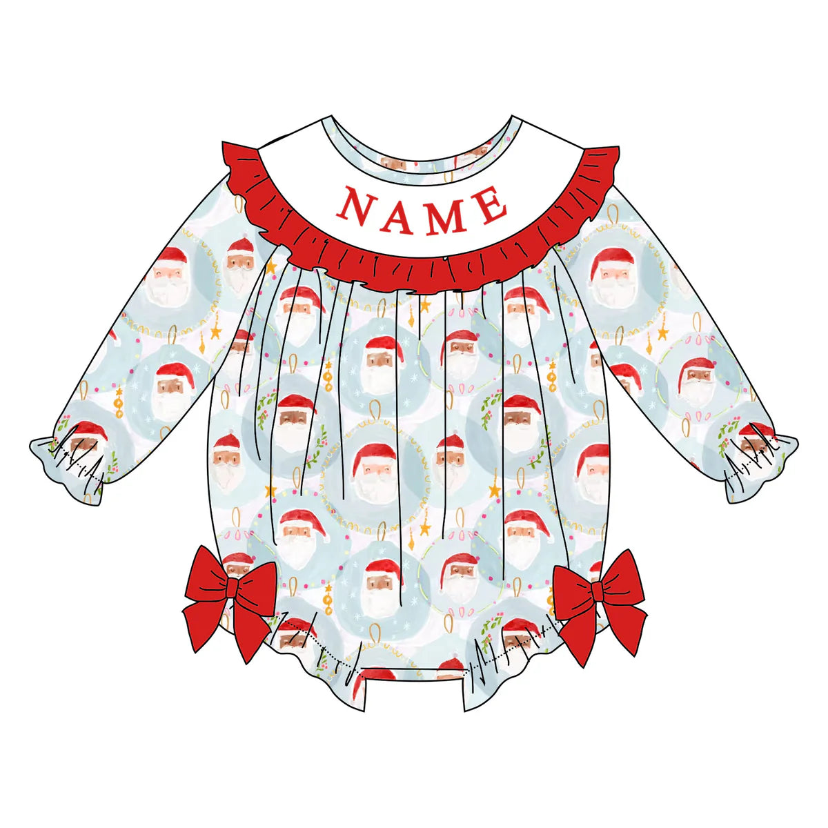 PO- CUSTOM Santa's Little Helper Bubble