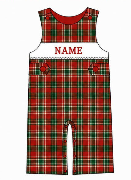 PO- CUSTOM Christmas Cheer Plaid Jon Jon