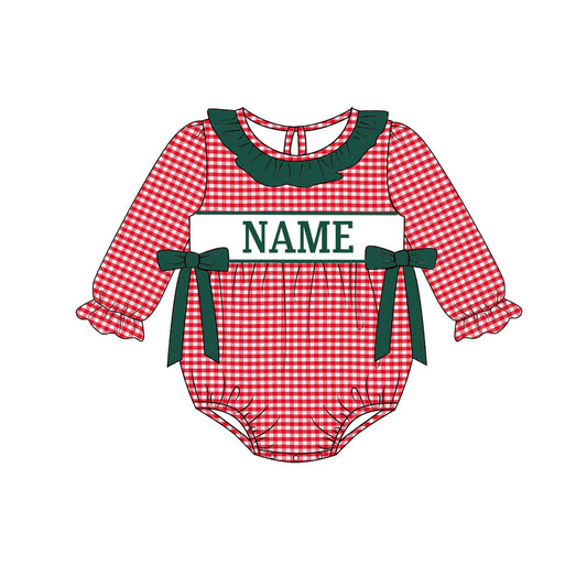 PO- CUSTOM Christmas Red Gingham Bubble