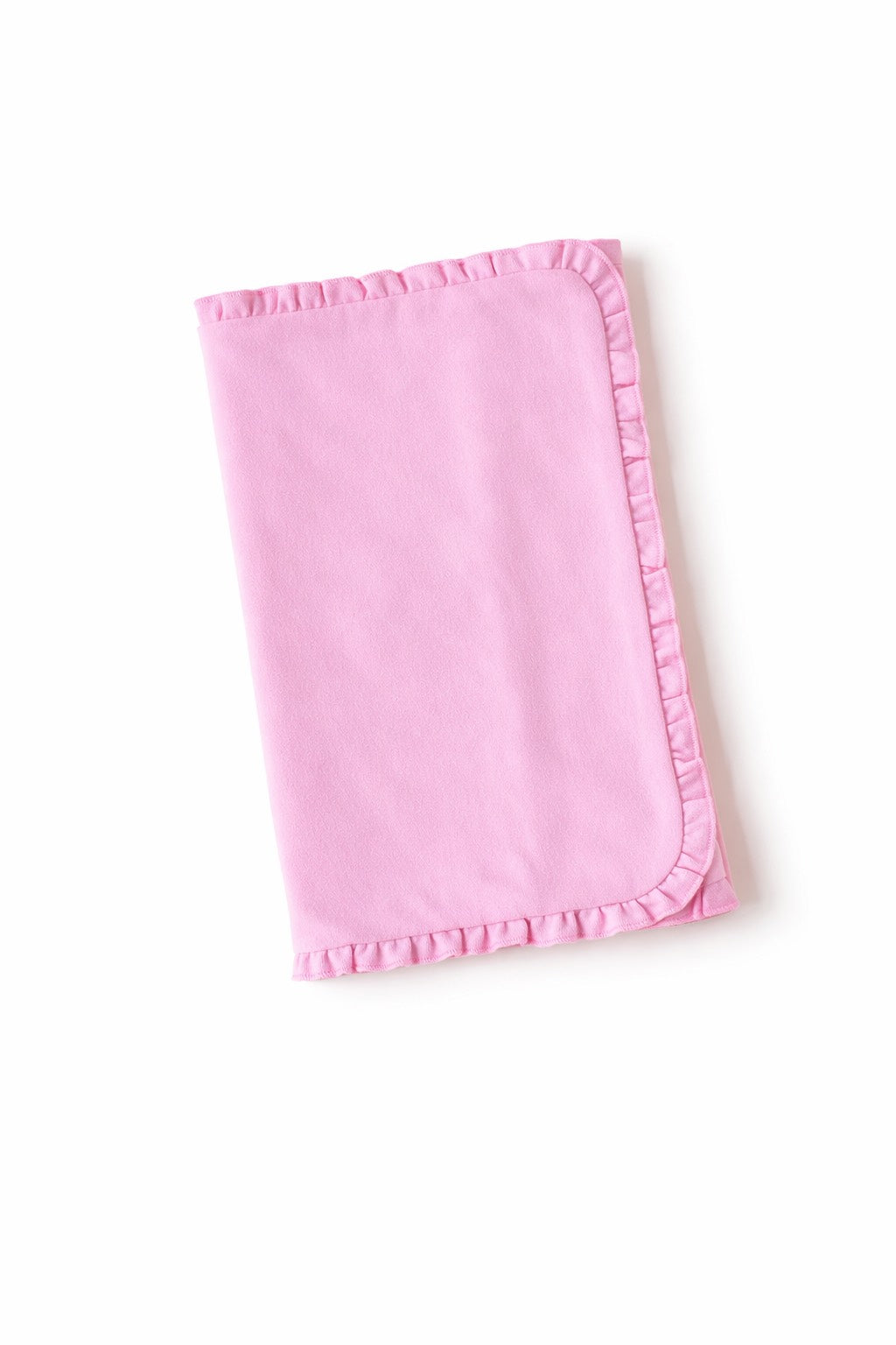 Ruffle Baby Burp Cloth -- Cotton & Chenille Boutique Blank | 7 Colors | Embroidery Ready