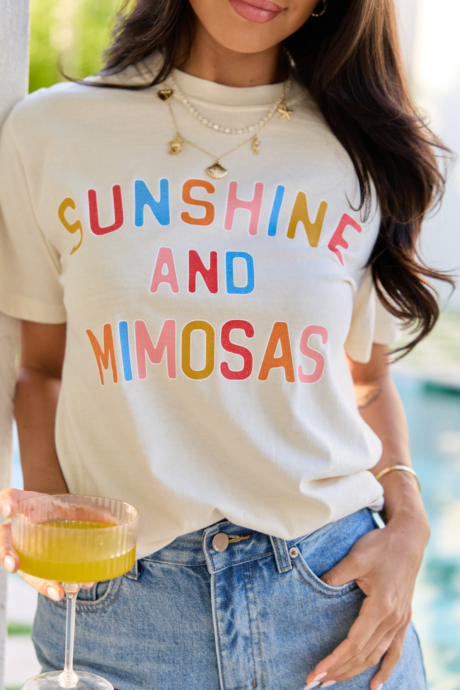 Sunshine And Mimosas Ivory Comfort Colors Graphic Tee