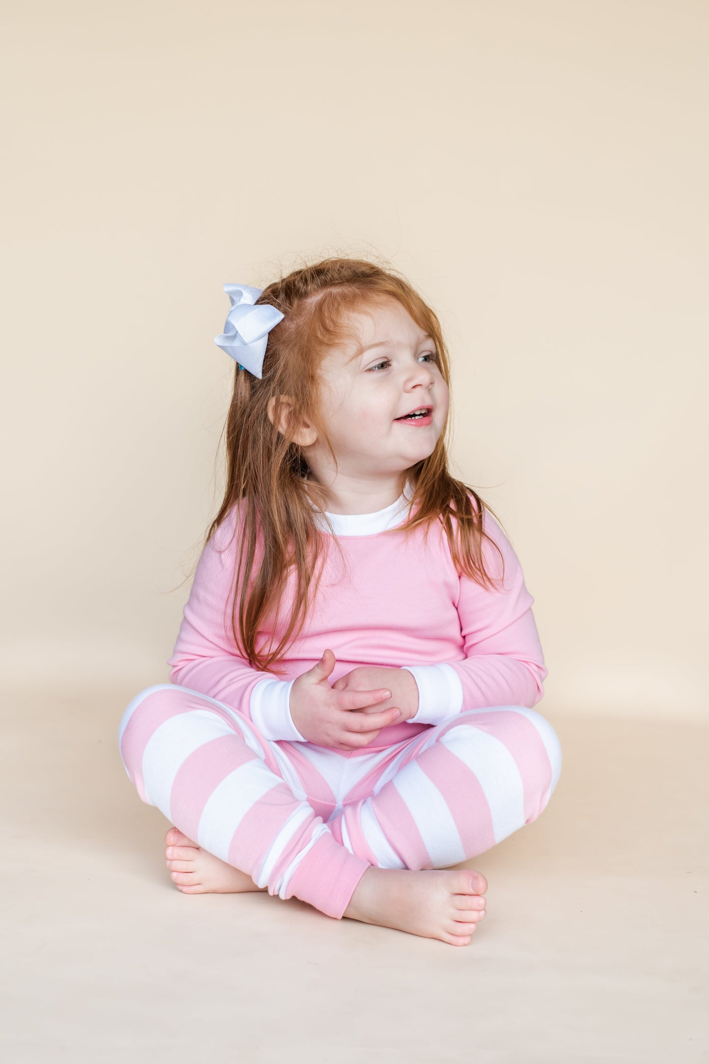 Valentine's Striped Kids Pajamas