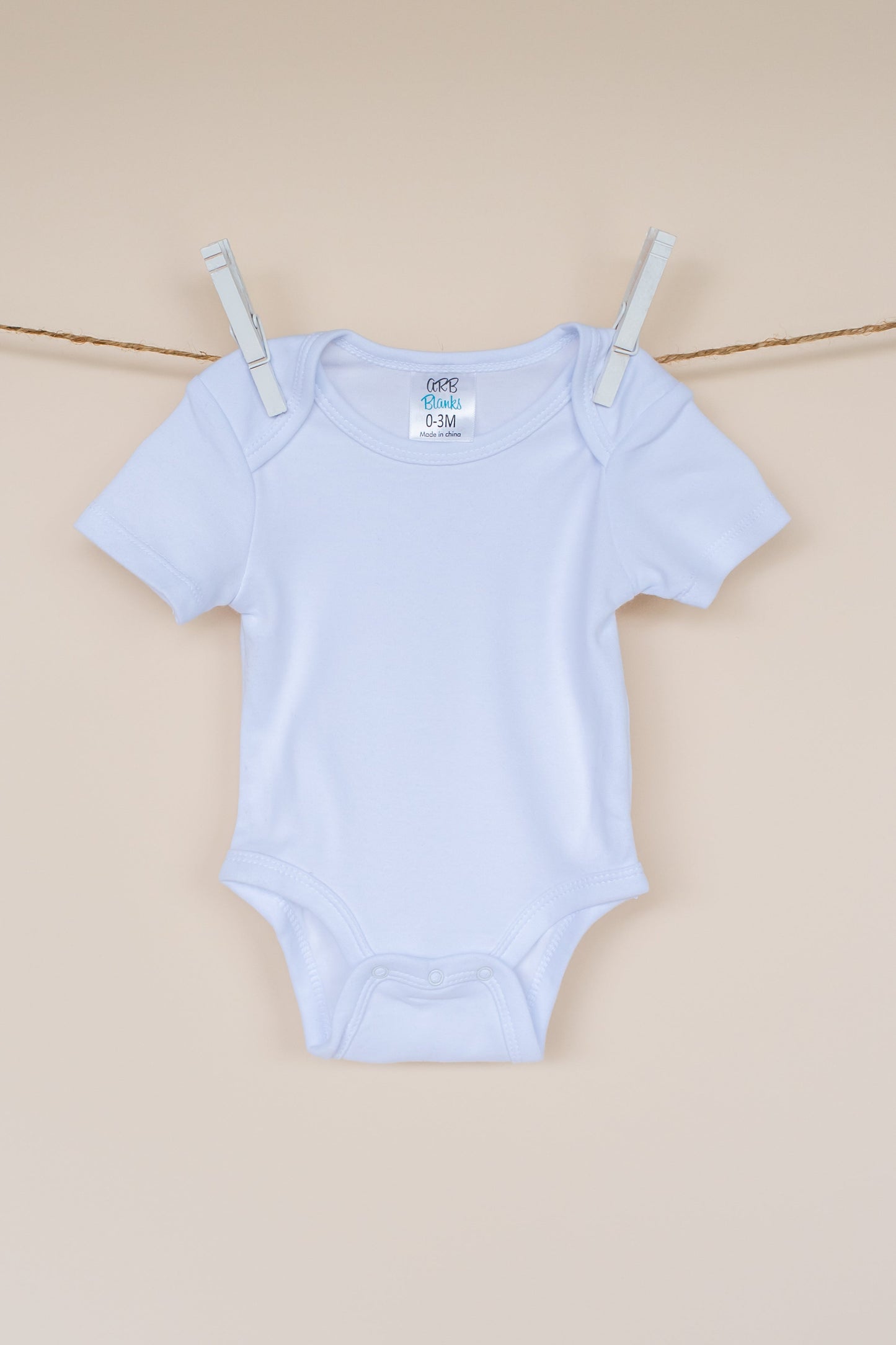 Poly/Cotton Baby Bodysuit – Sublimation Blank │ 4 Styles │ Girls Ruffle & Unisex │ Newborn–18M