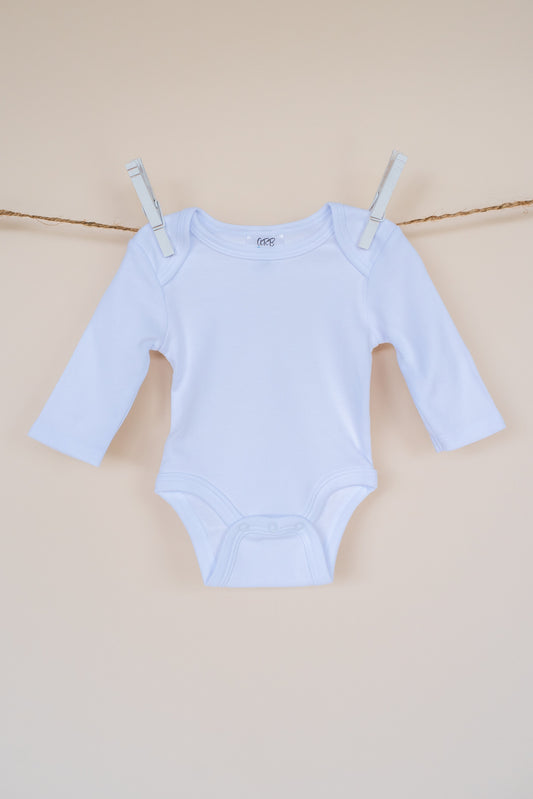 Poly/Cotton Baby Bodysuit – Sublimation Blank │ 4 Styles │ Girls Ruffle & Unisex │ Newborn–18M